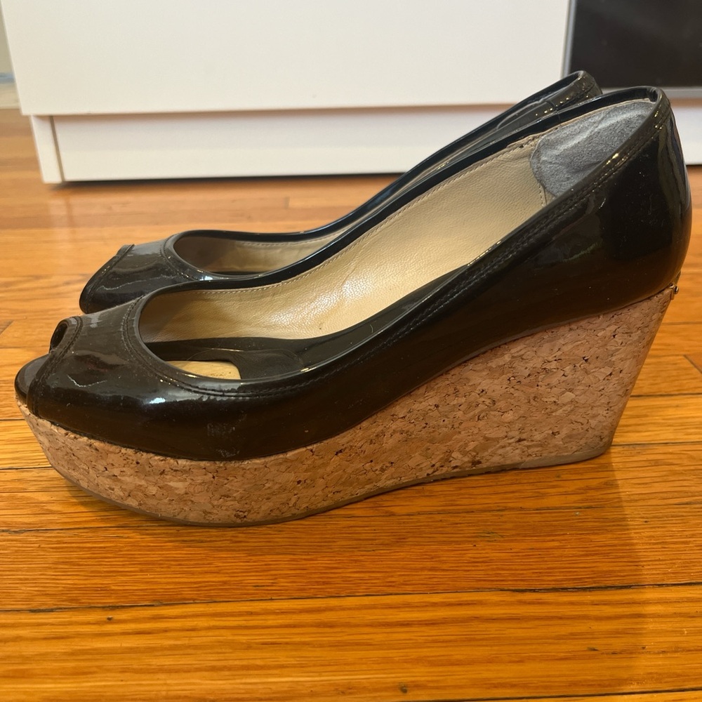 Jimmy Choo Black Wedges